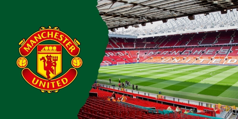 Logo et stade de Manchester United